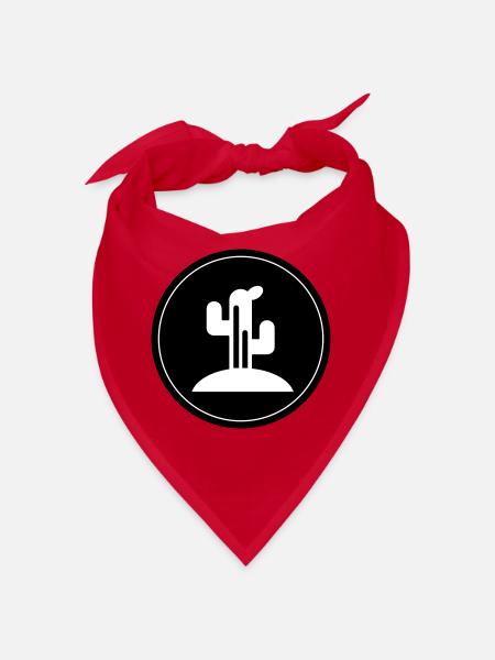 Cactus plant - Bandana - red - Front