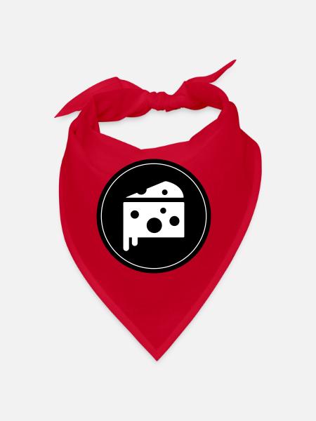 Käse Symbol Cheese - Bandana - Rot - Vorne