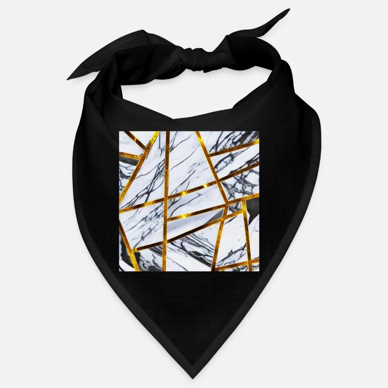 Marble White Gold Bandana