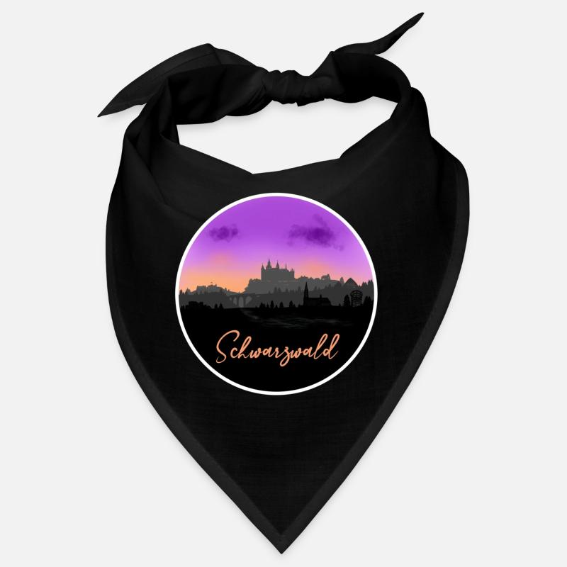 Fine Skyline de la Forêt-Noire Bandana