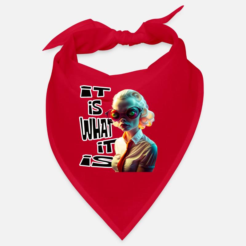 Funky alien 03 It is what it is - Bandana - rouge