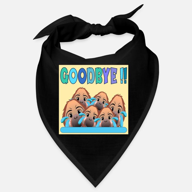 FAREWELL TEAM GOODBYE MONKEY Bandana