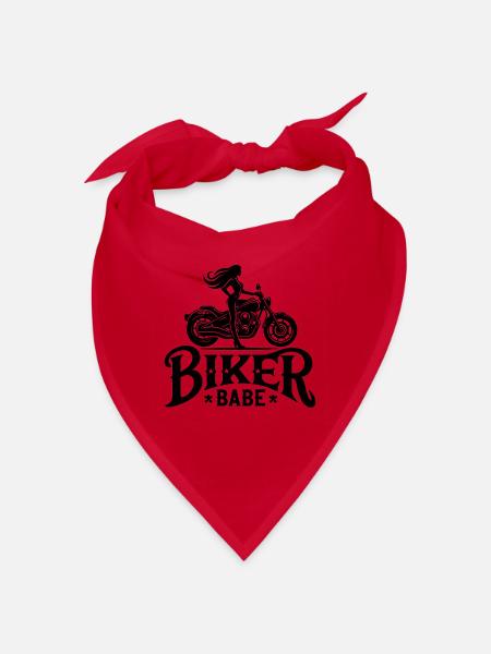 Biker Babe - Bandana - Rot - Vorne