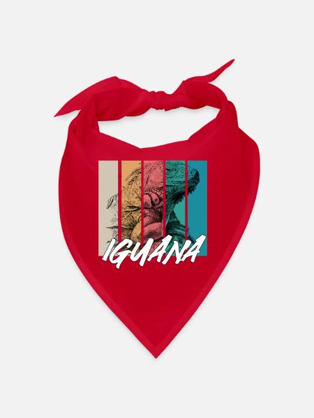 iguana - Bandana - Rot - Vorne