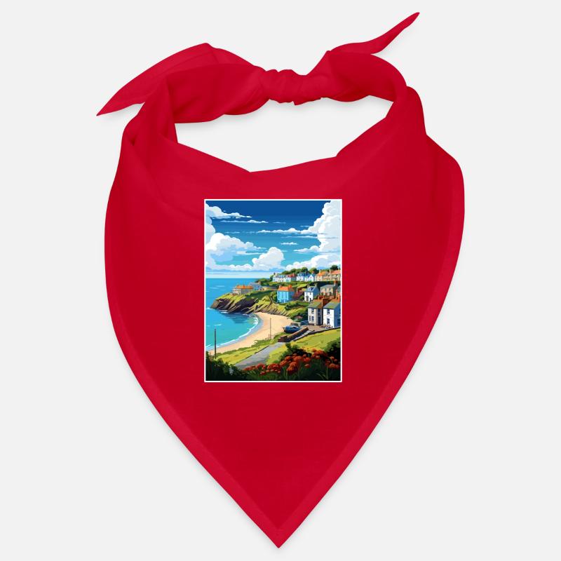 Das Roseland Peninsula Cornwall Reiseposter Bandana