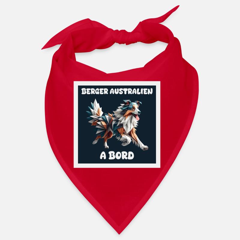 AUSTRALIAN SHEPHERD AUTOAUFKLEBER AN BORD Bandana