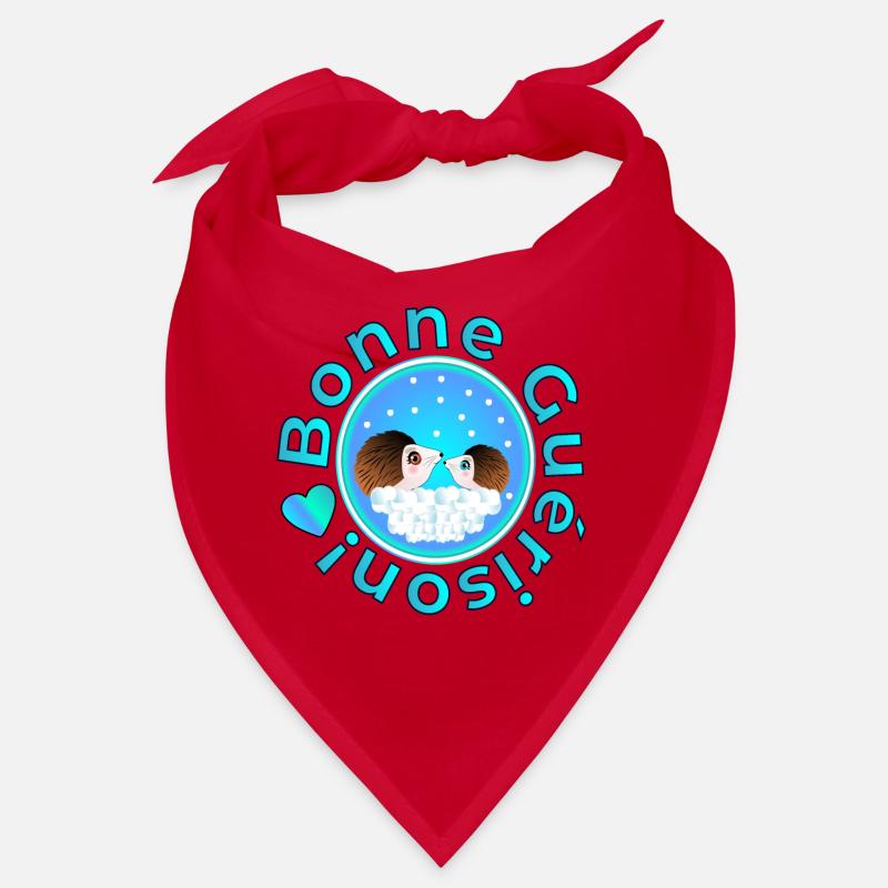 Bonne Guérison Bon rétablissement Couples de héris Bandana