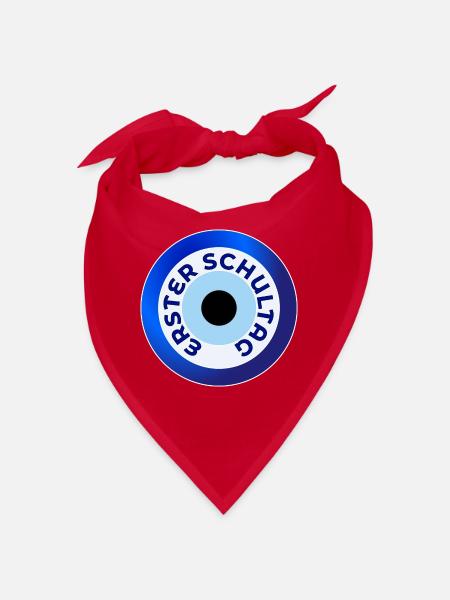 EINSCHULUNG ERSTER SCHULTAG - Bandana - Rot - Vorne