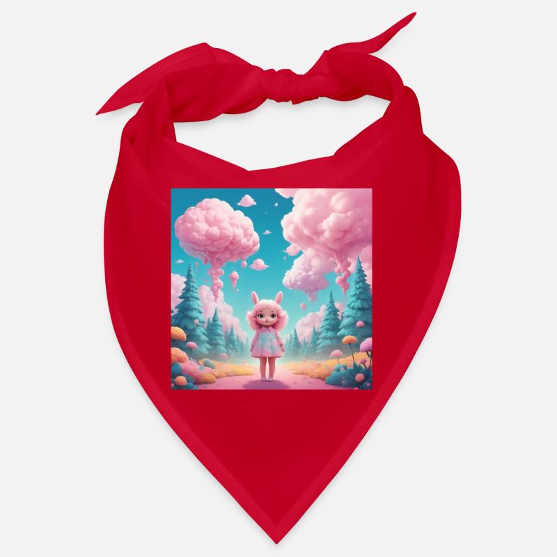 Mädchen im Zuckerwatte-Wald Bandana