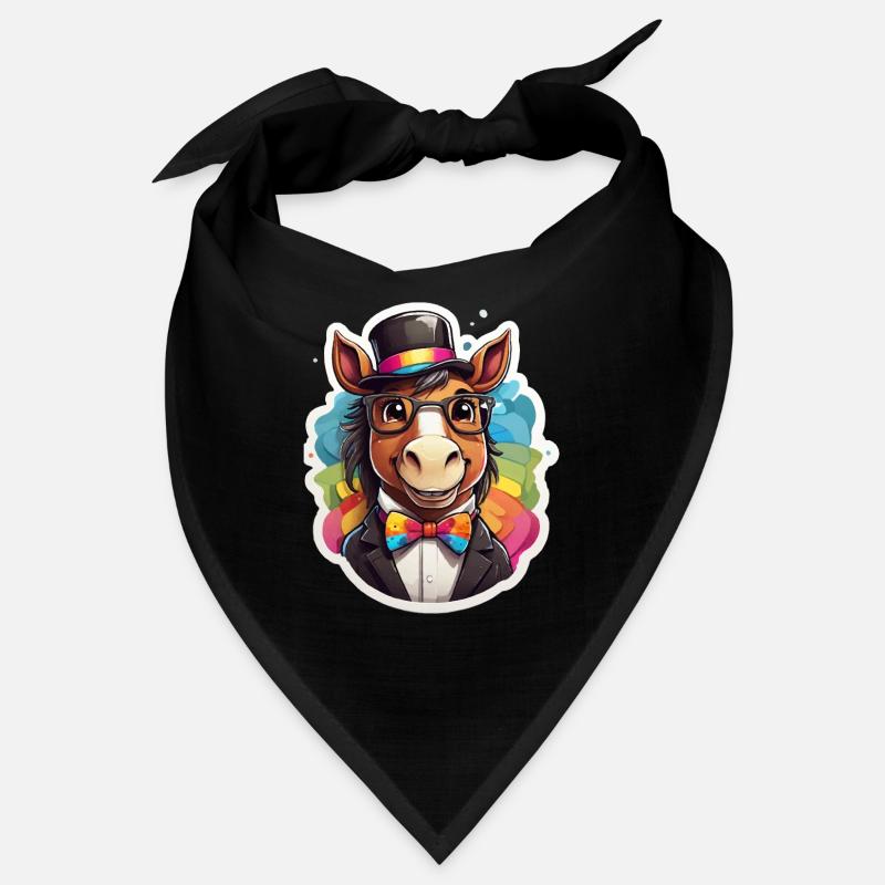 Rainbow Esel Gentleman Bandana