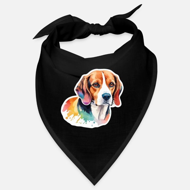 Beagle Aquarelles Bandana