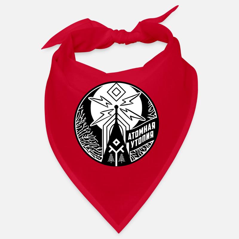 Atomic Utopia - Slavic folklore emblem - B/W Bandana