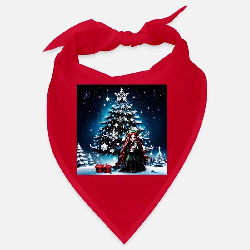 Lutin de Noël avec chaton. Bandana