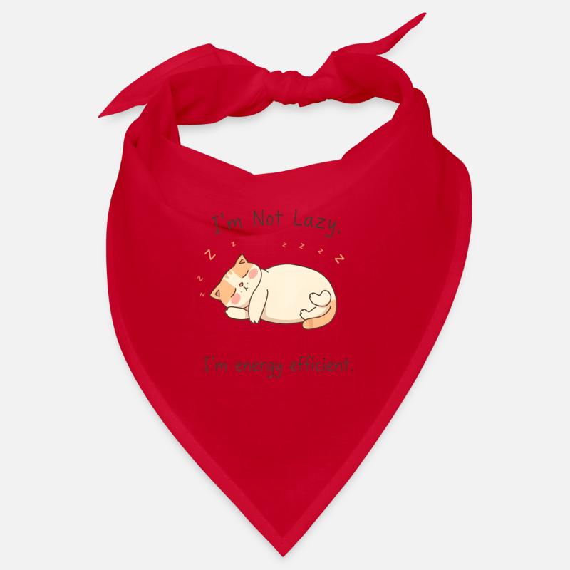 I'm not lazy, energy-efficient cat Bandana