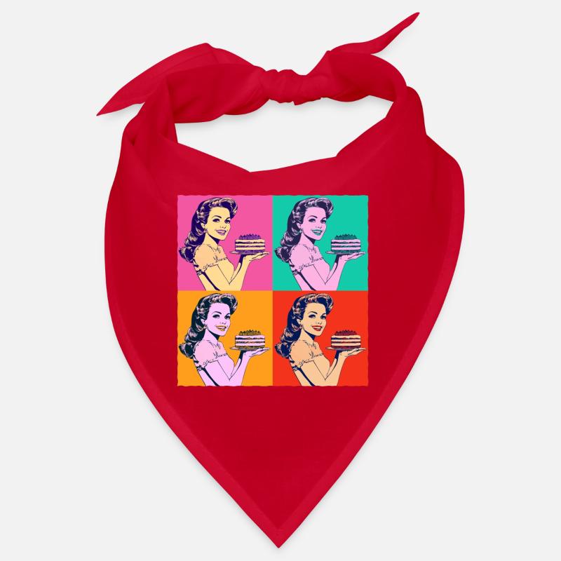 Baking Cake Baking Queen Baking Fairy Baker Pop Art Bandana