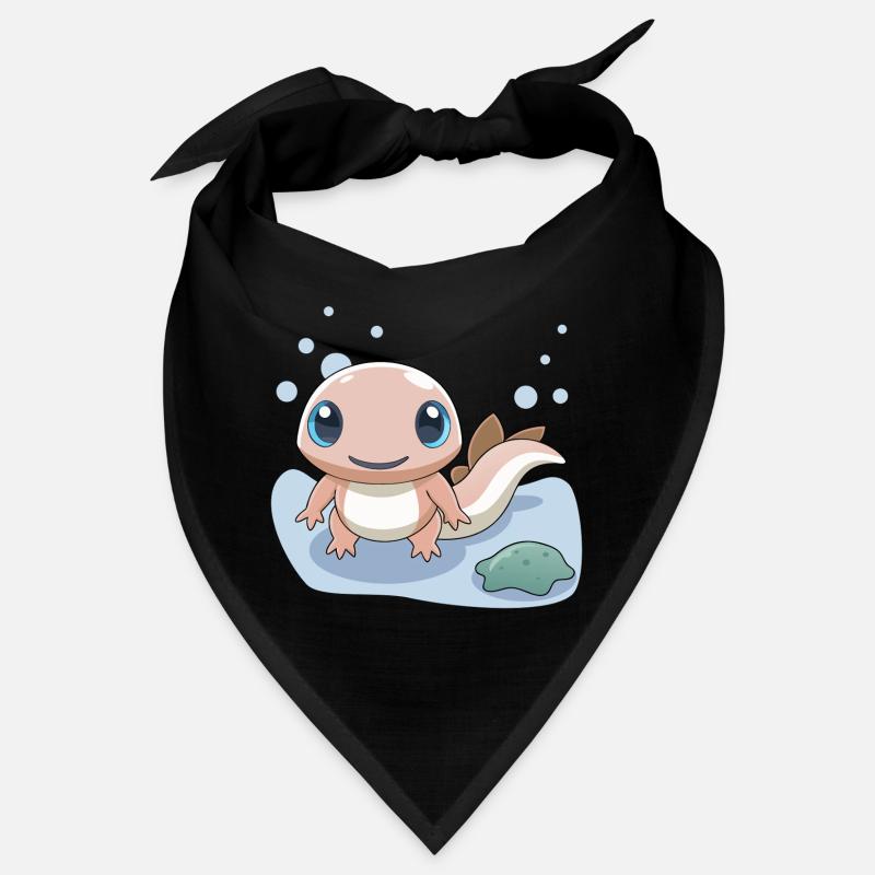Kleiner rosa Salamander am Ufer Bandana