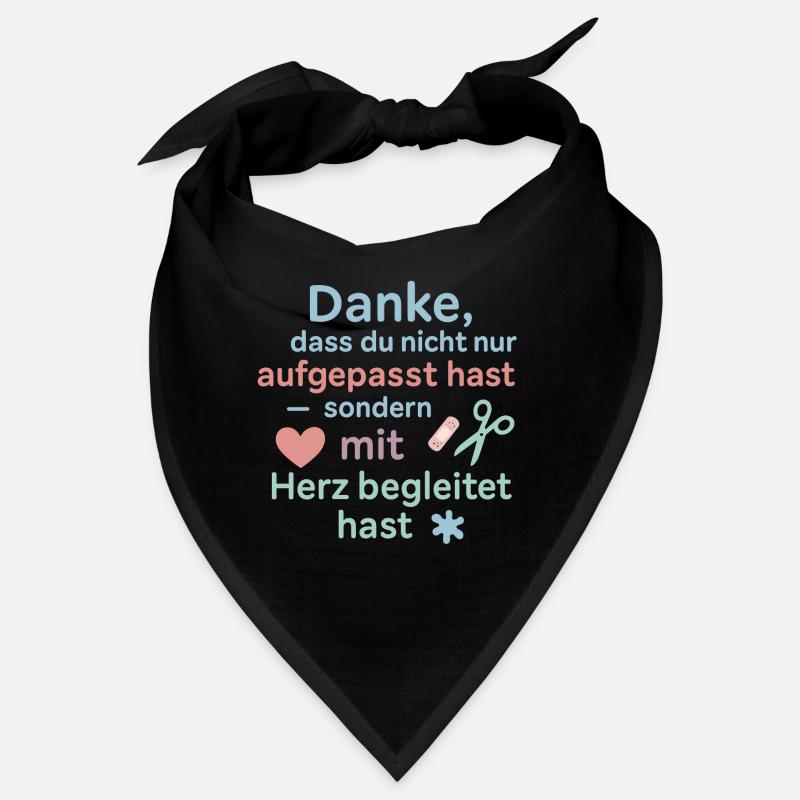 Danke mit Herz - Erzieher Geschenk Idee Bandana