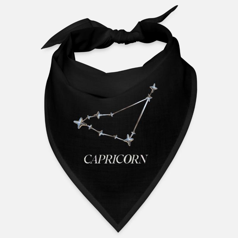 Constellation du Capricorne – Constellation minimale argentée Bandana