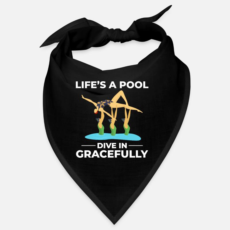 Das Leben ist ein Pool-Sprung in anmutig schwimmenden Humor Bandana