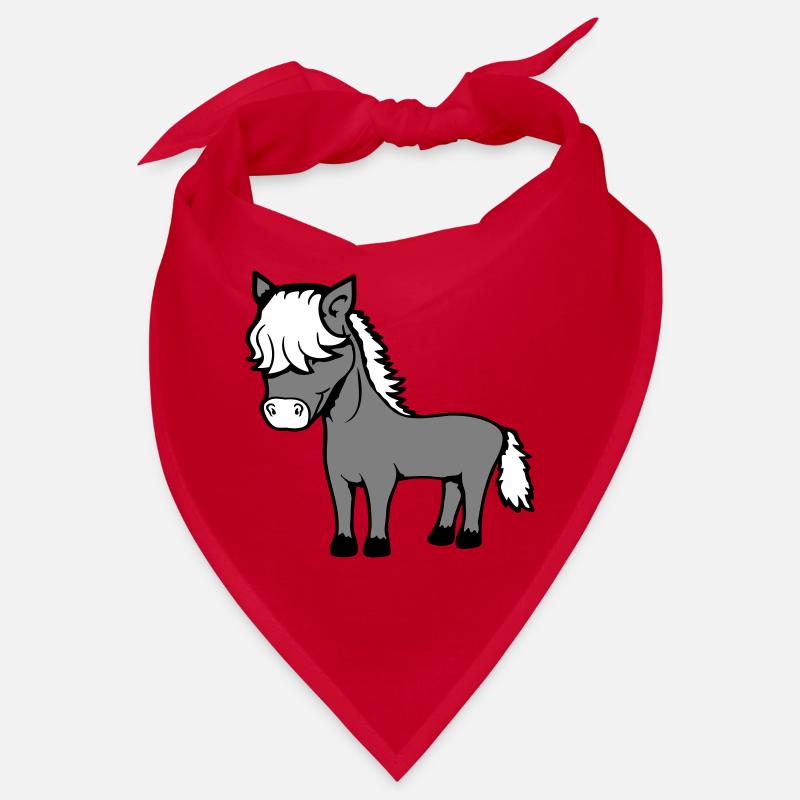 cheval bob cheveux coiffure poney poulain mignon bande dessinée Bandana