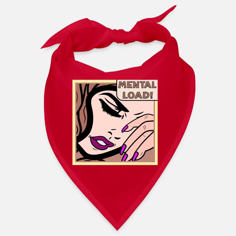 Mental Load Retro Pop Art Bandana