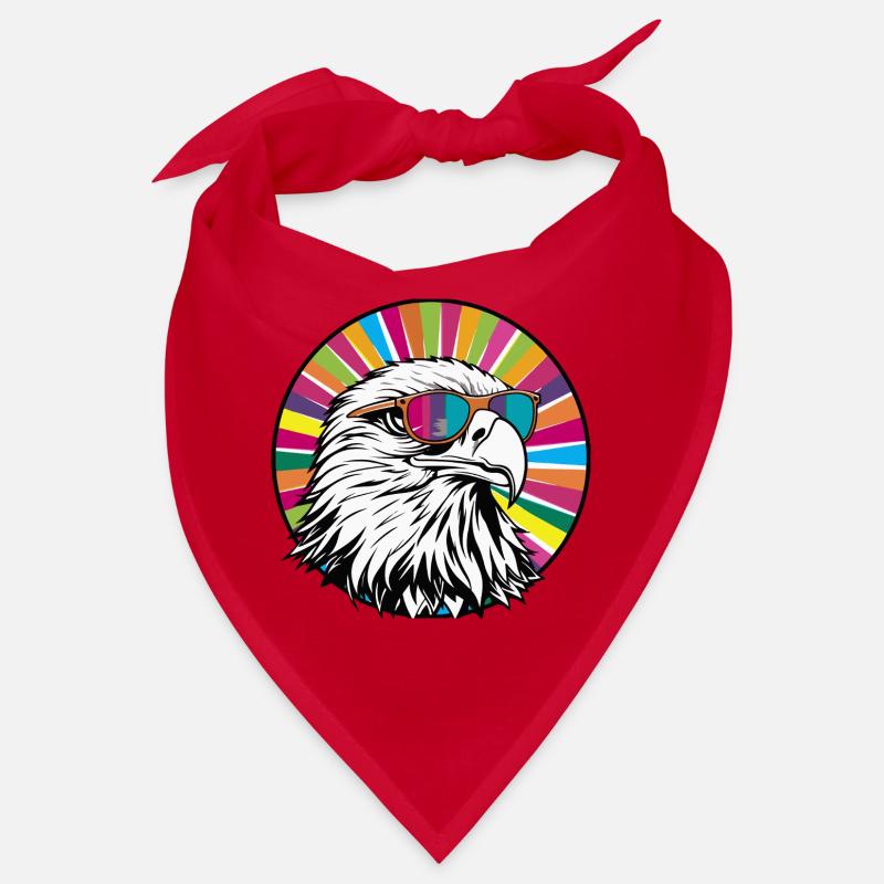 Aigle avec des lunettes de soleil Bandana