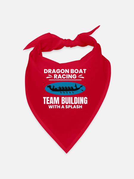 Synchronisiertes Paddelteam Drachenboot - Bandana - Rot - Vorne