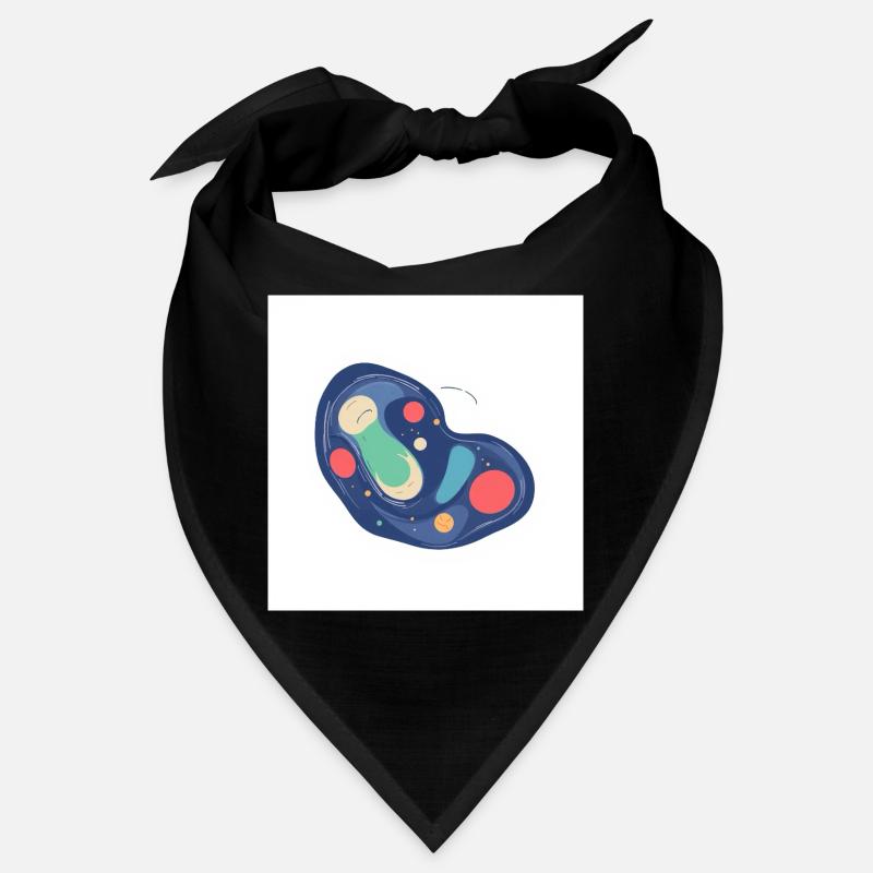 Motif abstrait Cosmos en bleu Bandana