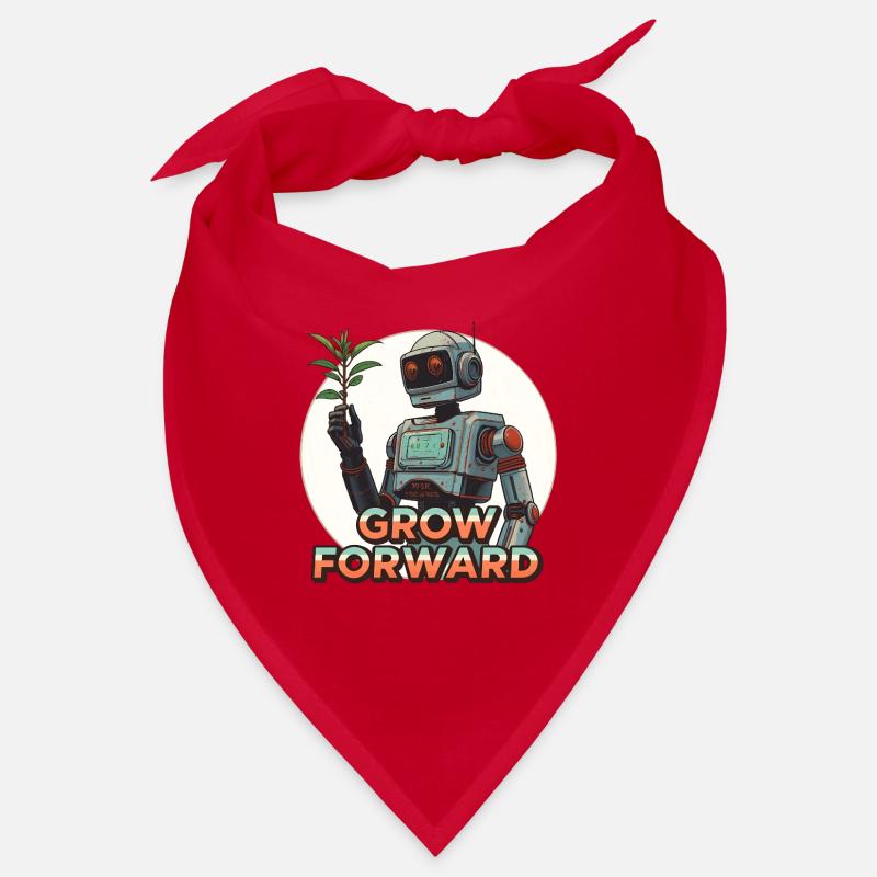 Grow Forward – Retro Sci-Fi Robot Bandana