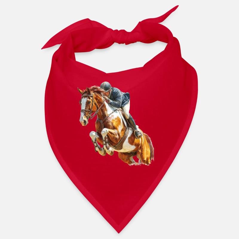 Galloping rider in leap Bandana
