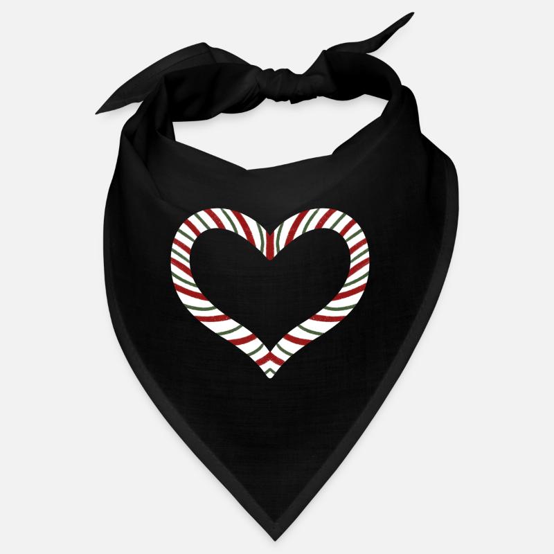 Zuckerstange Gestreiftes Herz Bandana