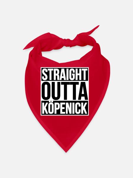 Straight Outta Köpenick BERLIN - Bandana - Rot - Vorne
