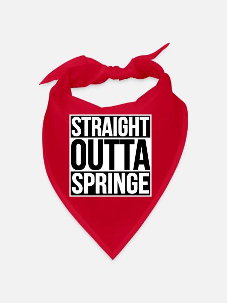 STRAIGHT OUTTA SPRINGE - Bandana - Rot - Vorne