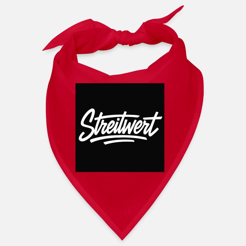 Logo Contested Script Noir - Bandana - rouge