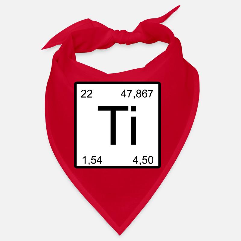 Titanium Element Symbol Minimal Tile Bandana