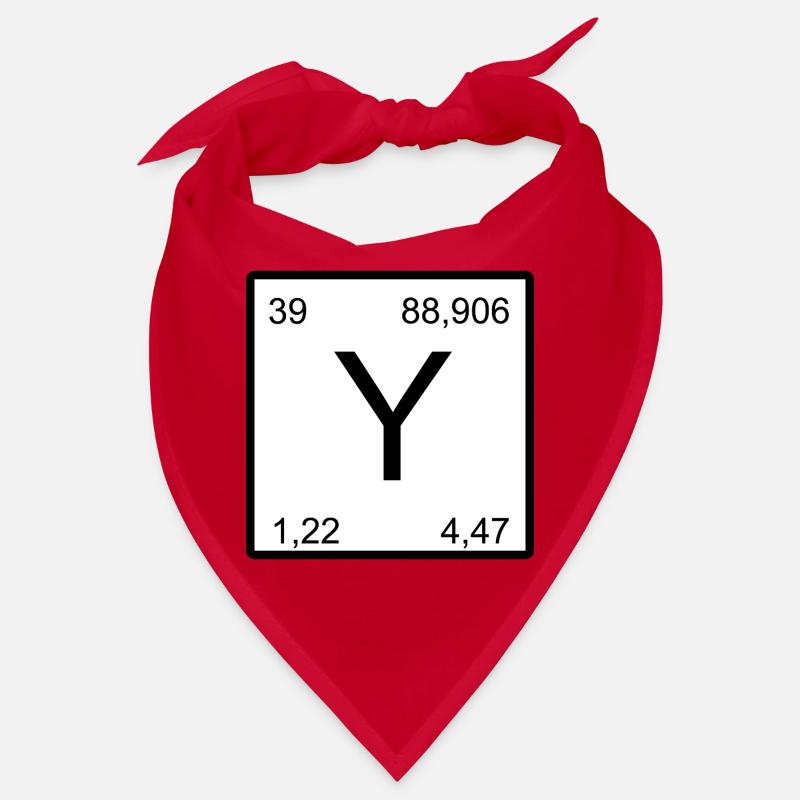 Yttrium symbolism in minimal layout Bandana