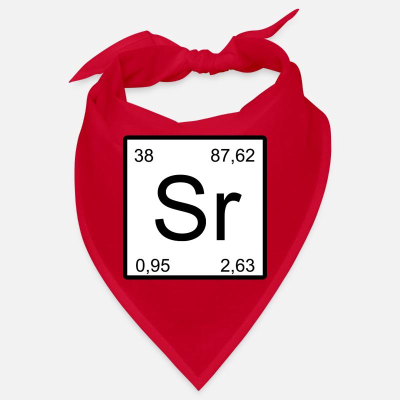 Strontium Sr Element Symbol Minimaldesign Bandana
