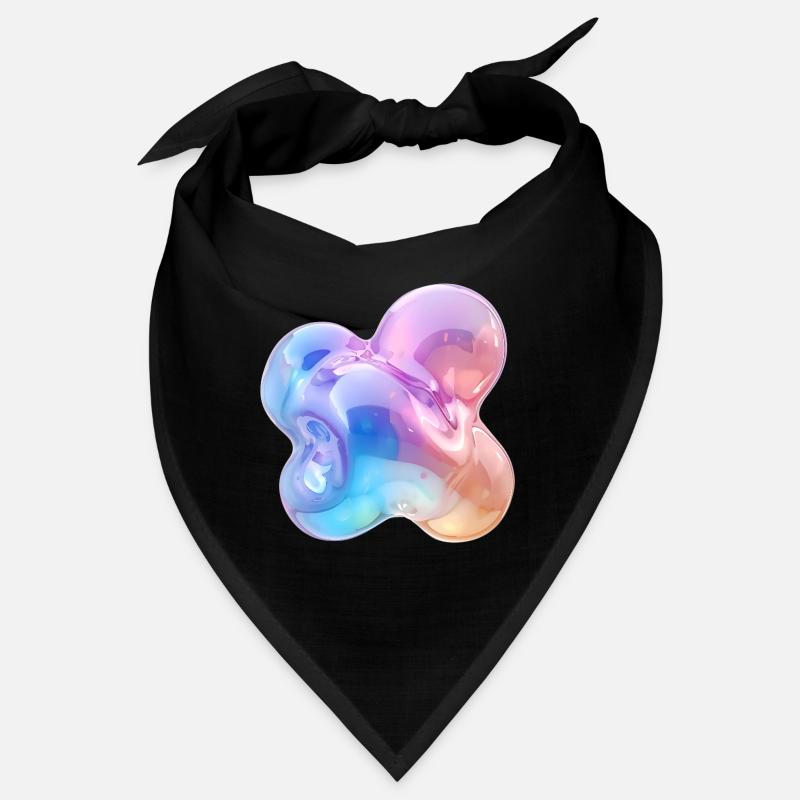 Glossy Pastel Abstract Bubble Design Bandana