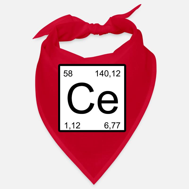 Graphisme minimaliste Cérium Élément Bandana