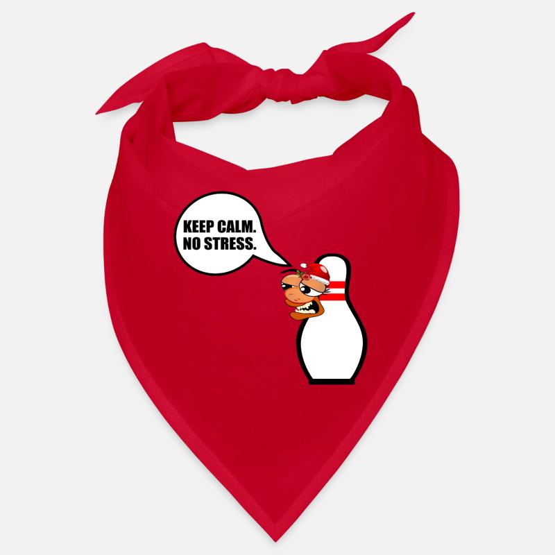 DRÔLE DE NOËL BOWLING RESTEZ CALME Bandana
