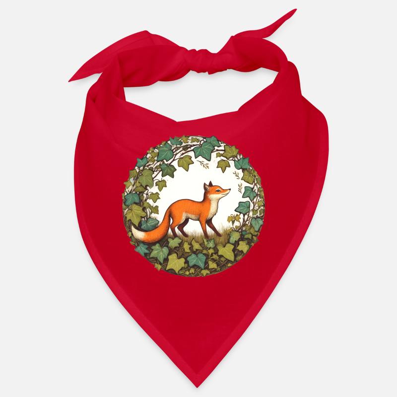 Fuchs im Efeukreis Bandana