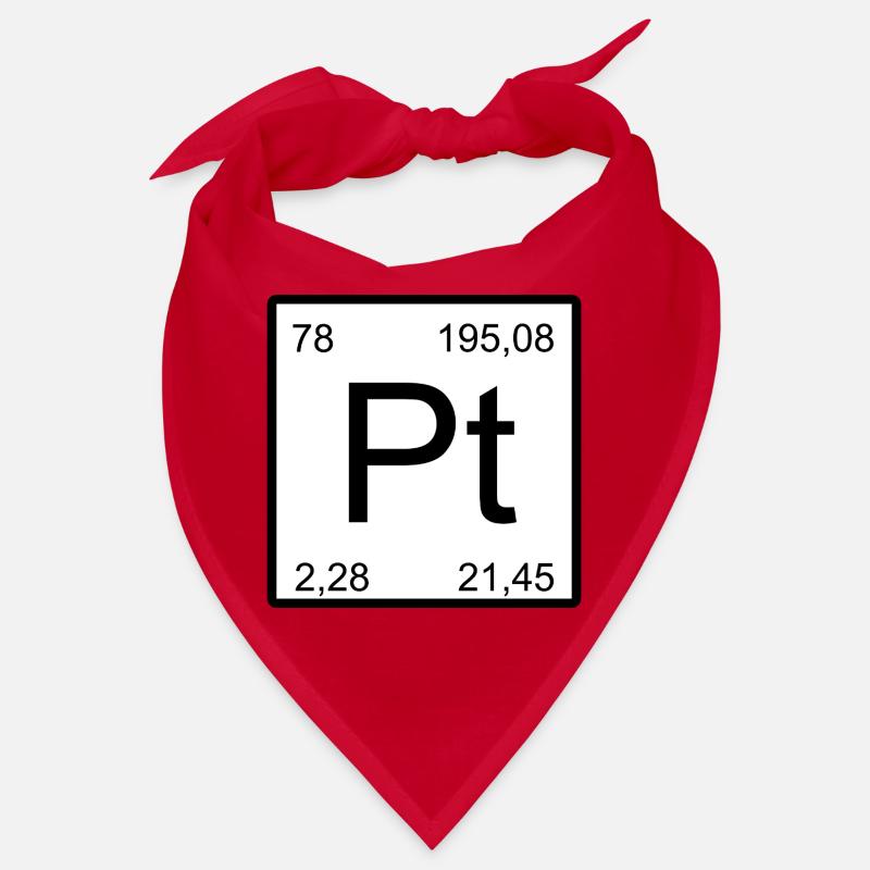 Platin Pt Element Typog Bandana