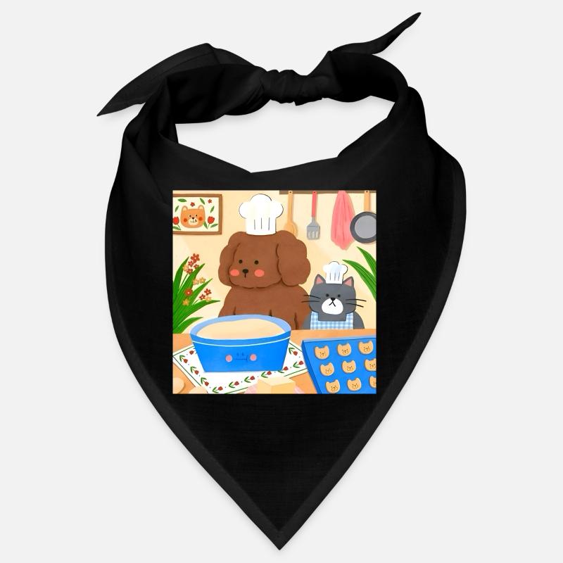 Cute Baker Illustration Bandana