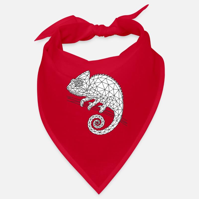 Geometric Chameleon Wireframe Bandana