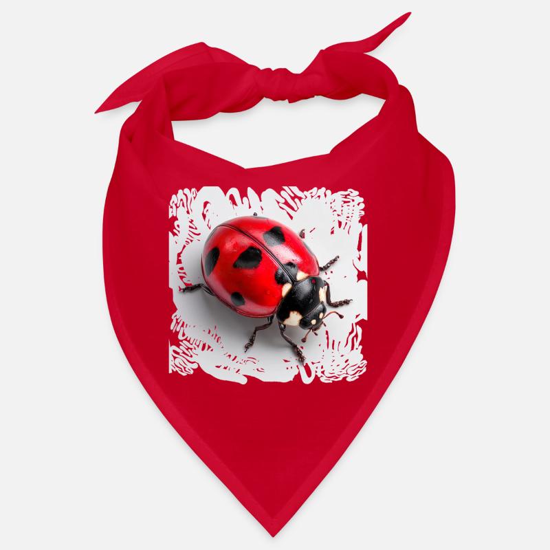 Roter Marienkäfer Muster Siebenpunkt Bandana