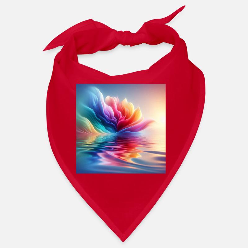 Abstract Flower Waves 1 Bandana