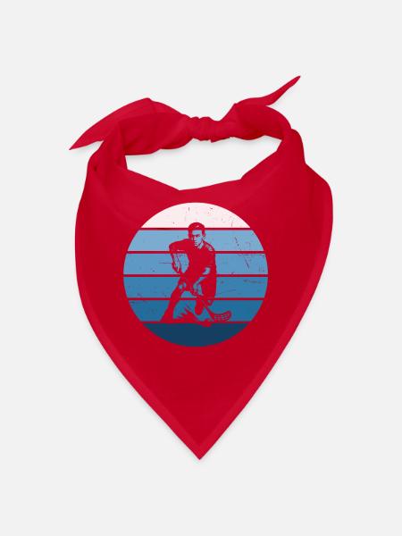 Kurz und klar Floorball - Bandana - Rot - Vorne