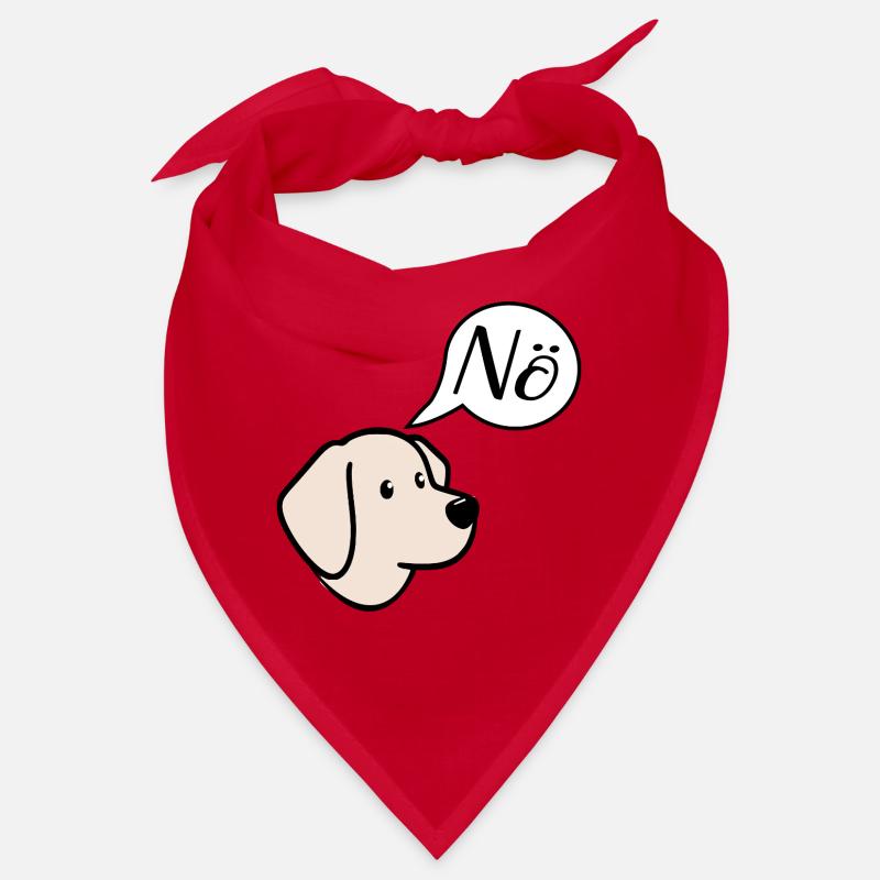 Pas de chiens - Bandana - rouge