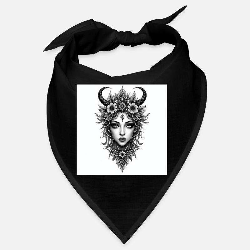 Reine cornue des fleurs Bandana