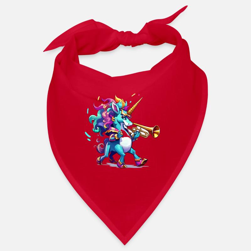 Sort de couleur de la trompette licorne Bandana